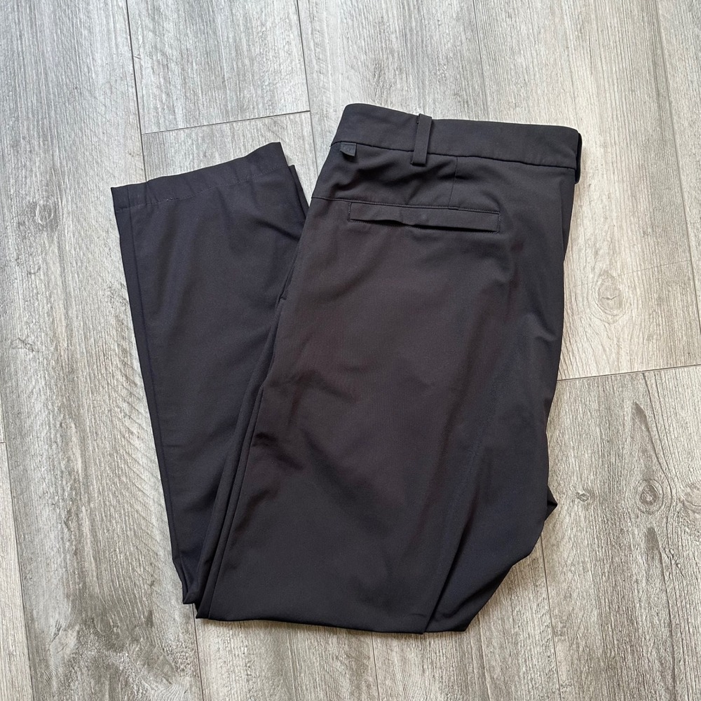 NWOT lululemon ABC Black Straight Leg Chino Pants Men's 36 golf buisness casual